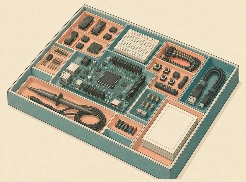 An experiment kit of circuit components