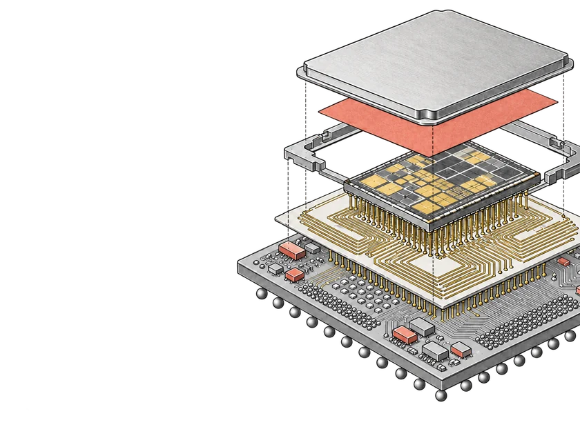 半導体の層を展開した図